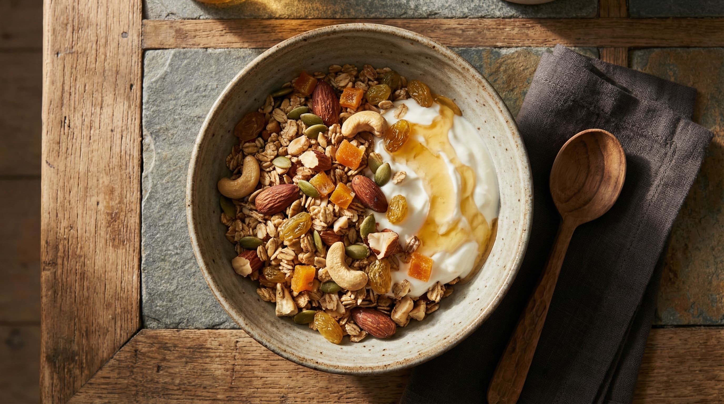 Рэцэпт хатняй гранолы