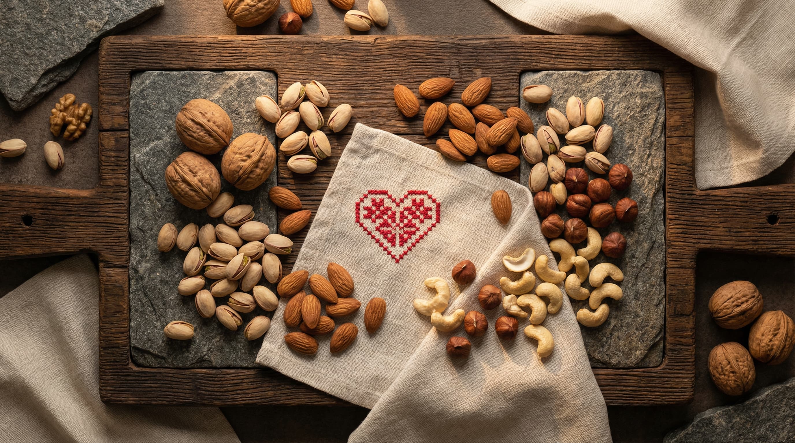 5 арэхаў для сэрца