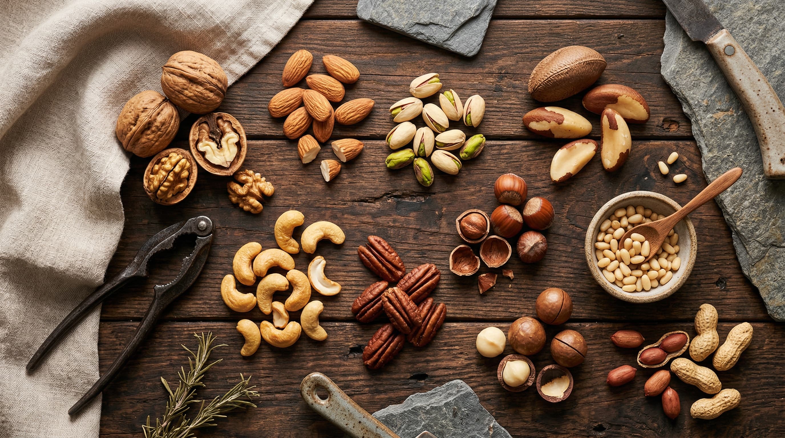 Асартымент арэхаў — карысць для здароўя