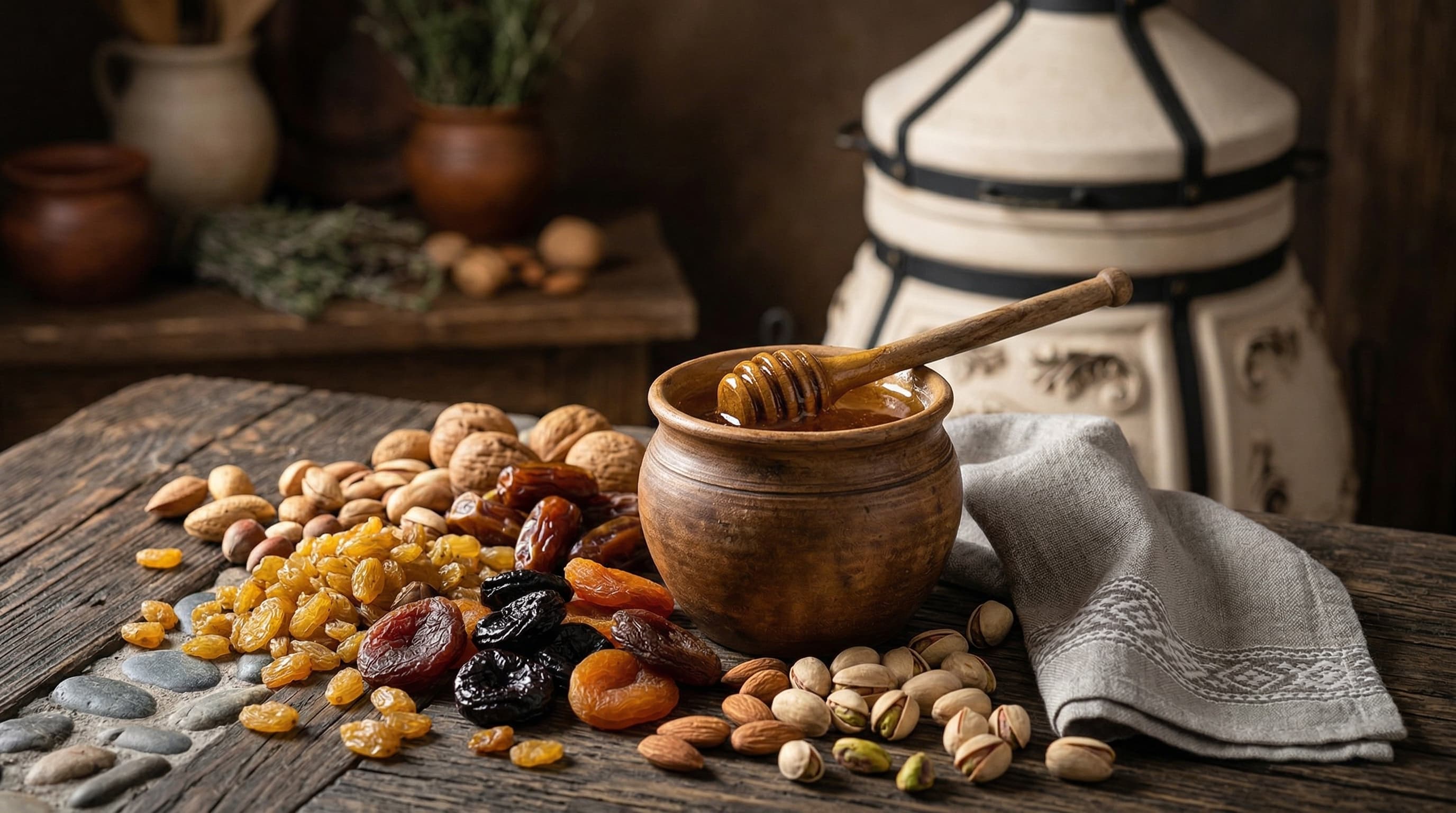 Арэхі ў тандырных рэцэптах